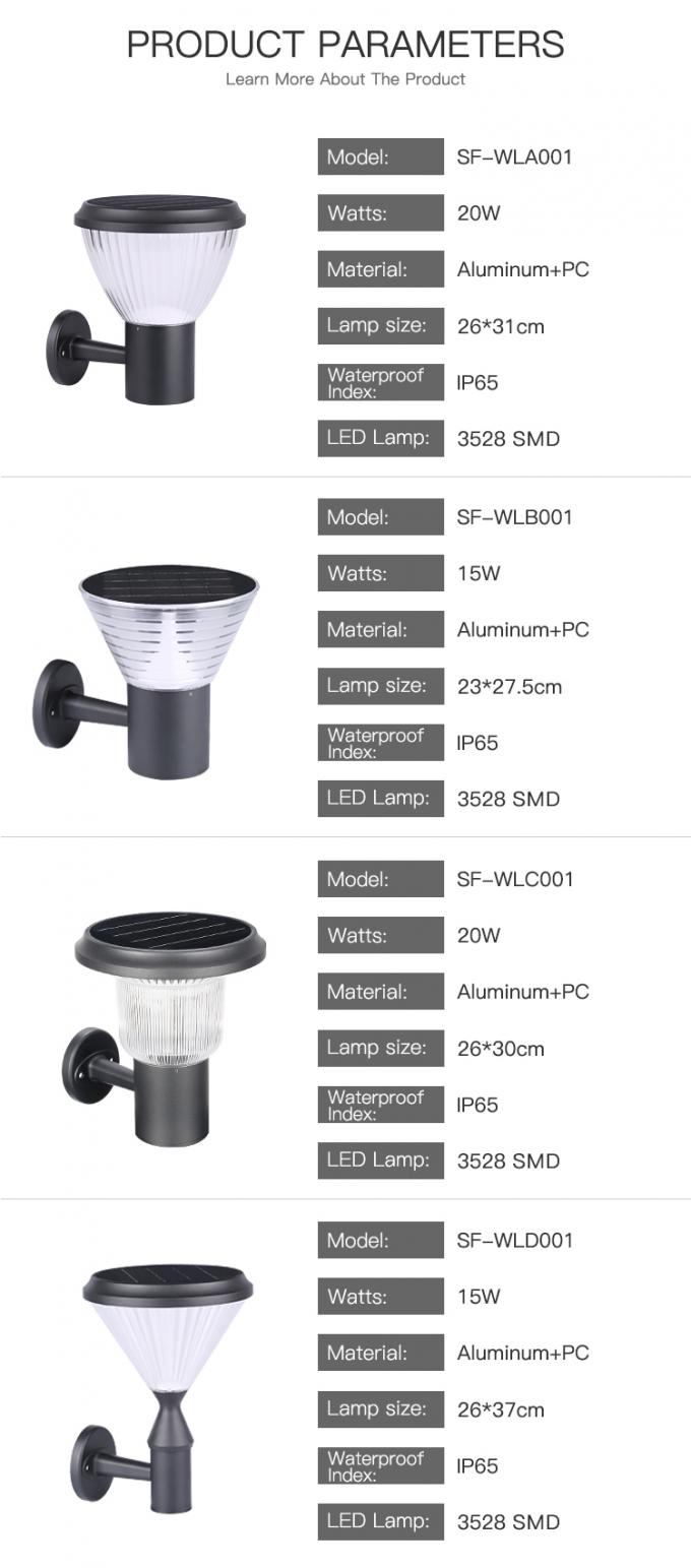 L'usine a directement mené la lumière menée solaire de mur de jardin de lampe extérieure fixée au mur de jardin