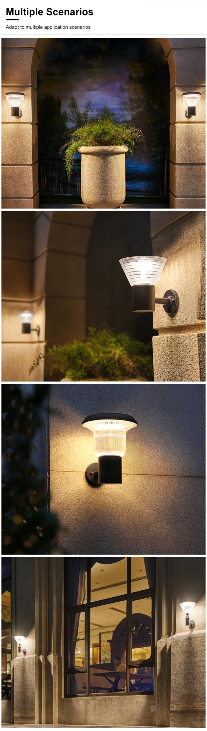 L'usine a directement mené la lumière menée solaire de mur de jardin de lampe extérieure fixée au mur de jardin